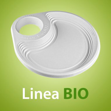 Linea BIO - Biodegradabile, realizzato al 100% in fibre vegetali estratte da canna da zucchero, sterilizzato ai raggi ultravioletti, bio compostabile e reciclabile, utilizzabile anche in microonde!