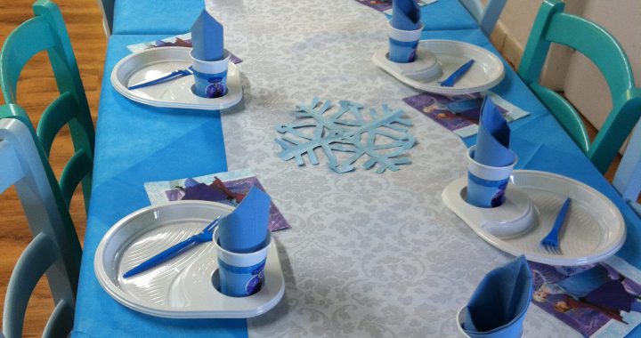 Piatti di plastica bianchi per party