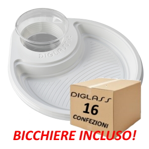 Deluxe Monoscomparto Bianchi - 480 piatti spedizione gratuita!